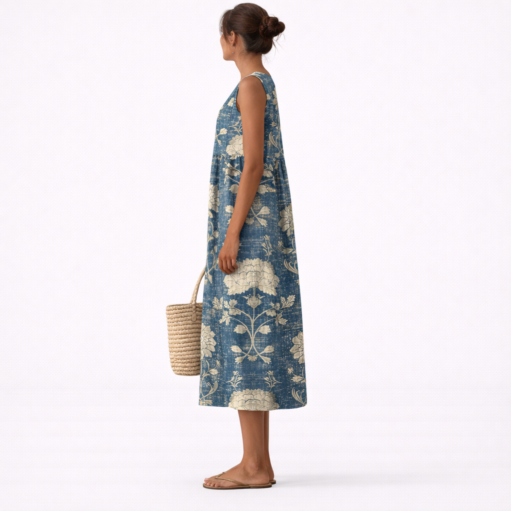 Robyn | Classic Floral Midi Dress