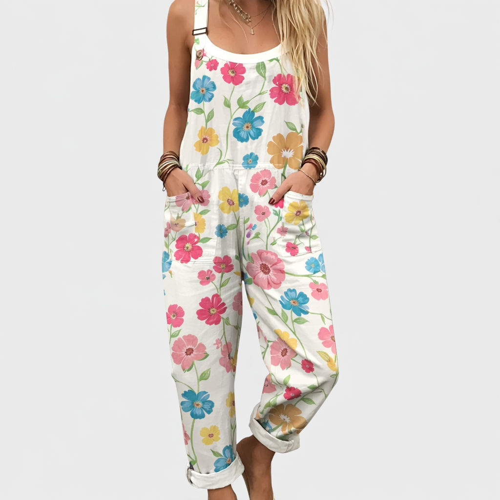 Kobie | Comfortable Printed Work Jumpsuit