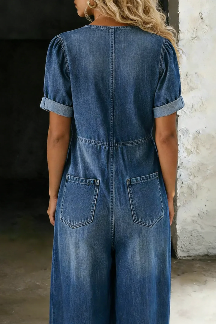 Naledi | Garance | Tuta in denim con scollo a V