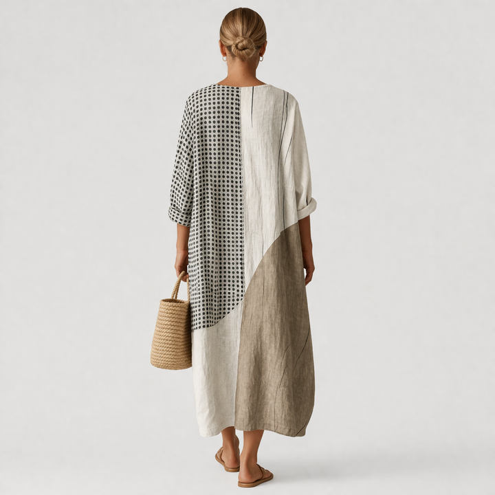 Amy | Elegant Striped Dress