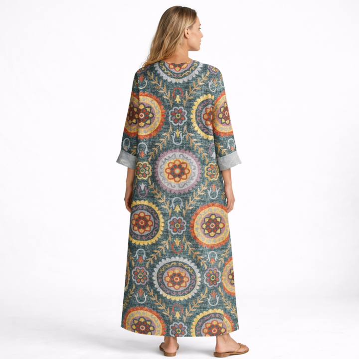 Elzabé | Geometric Midi Dress