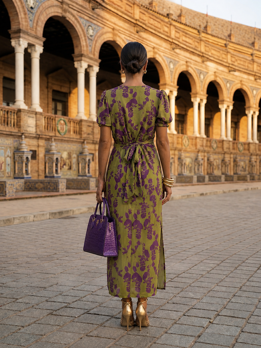 Thandeka | Floral Maxi Dress with Fluid Drape