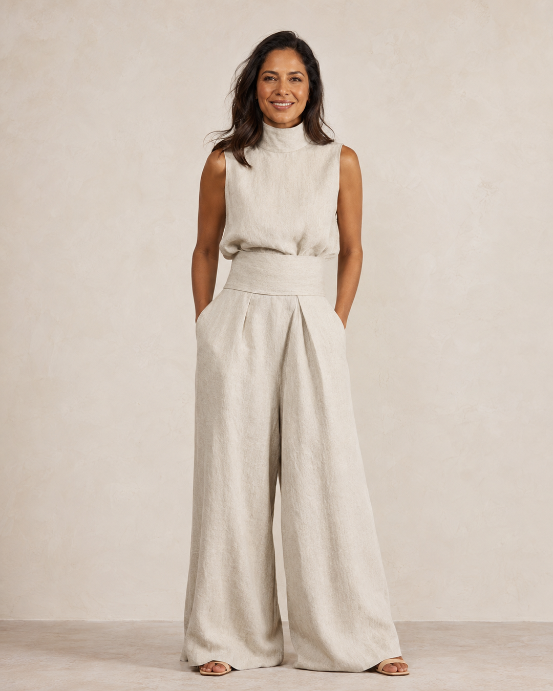 Venancia | Minimalist Set Top and Wide Pants