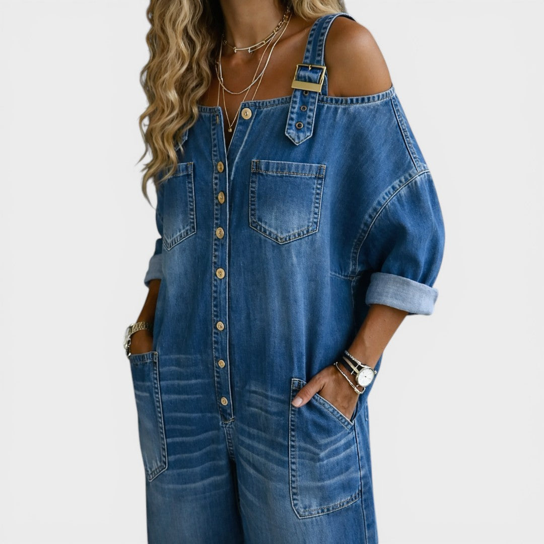 Sofía™ | Elegant Denim Jumpsuit