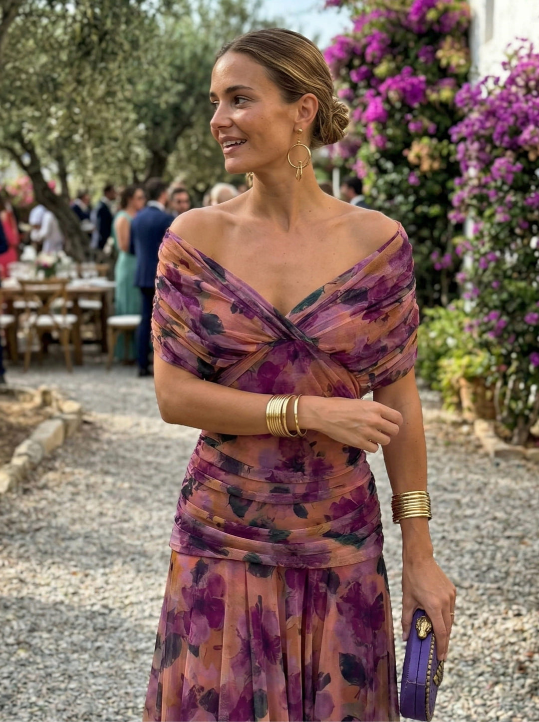 Amber | Long Dress with V-Neckline