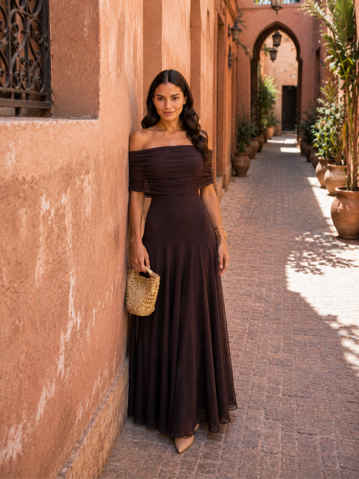Palesa | Dress in brown