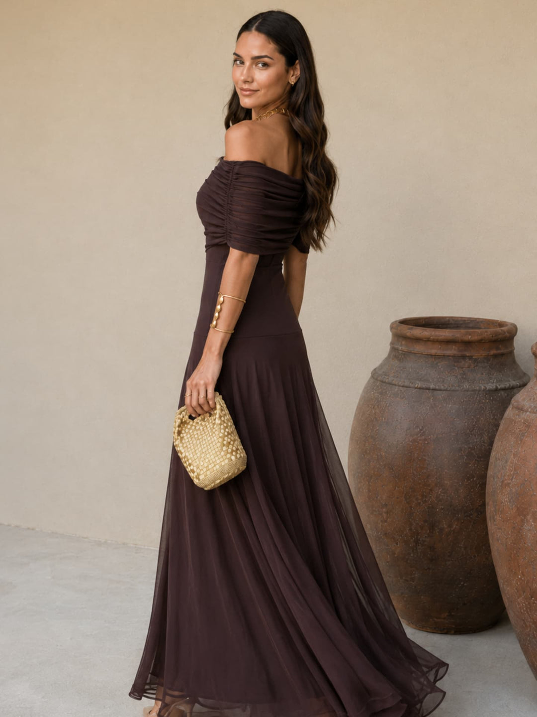 Palesa | Dress in brown