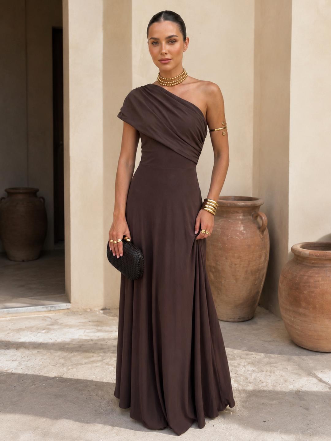 Palesa | Dress in brown