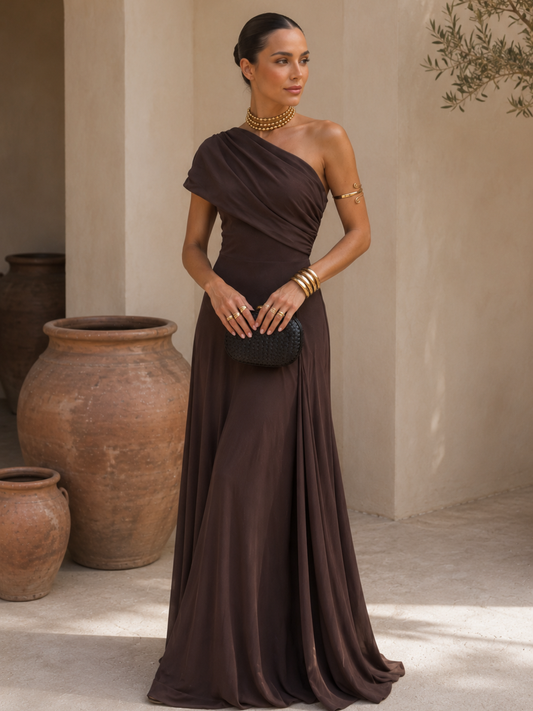 Palesa | Dress in brown