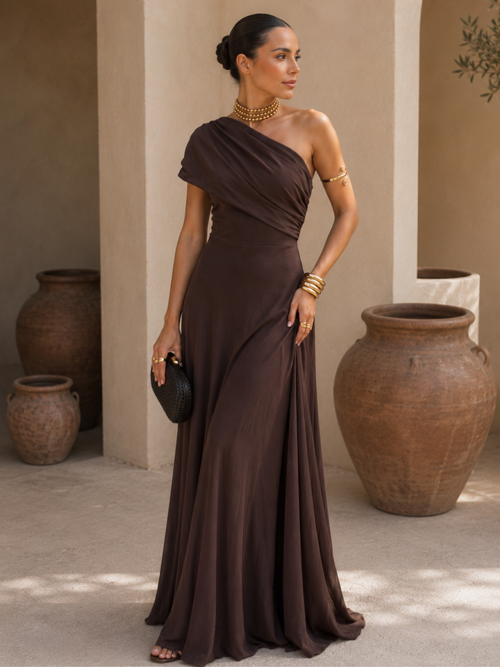 Palesa | Dress in brown