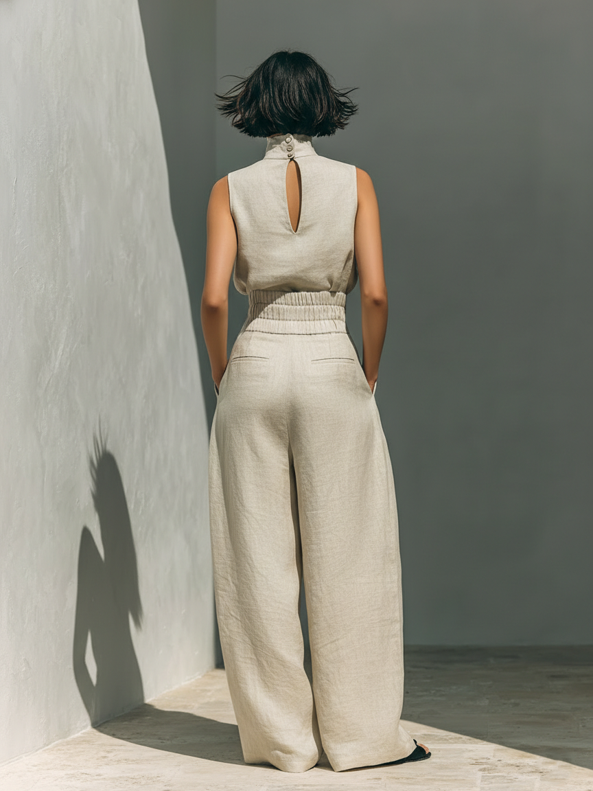 Venancia | Minimalist Set Top and Wide Pants