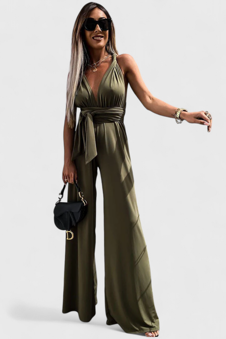 Ivana | Wide-Leg Jumpsuit with Crossed Back