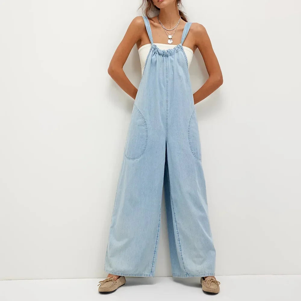 Marina | Women's Casual Denim Jumpsuit