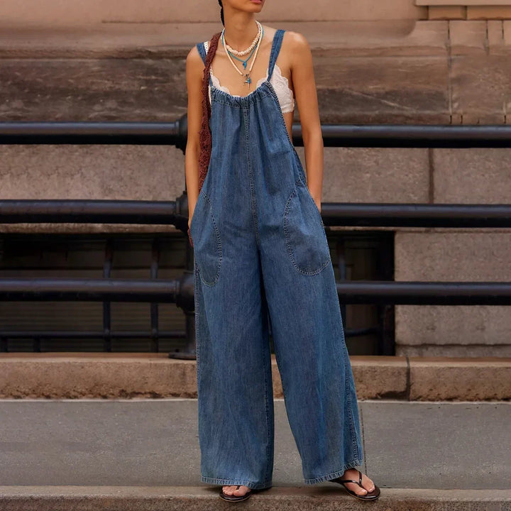 Marina | Women's Casual Denim Jumpsuit