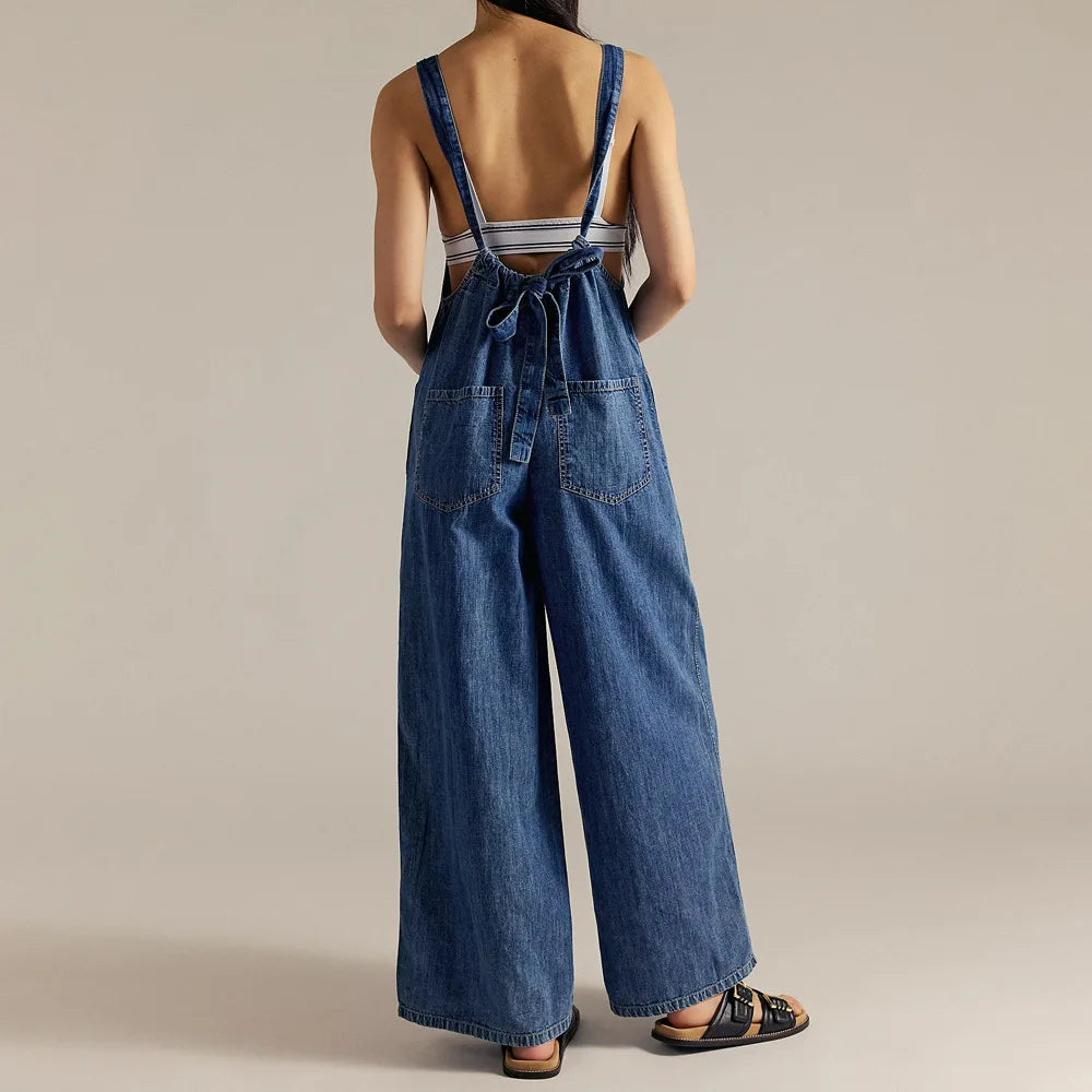 Marina | Women's Casual Denim Jumpsuit
