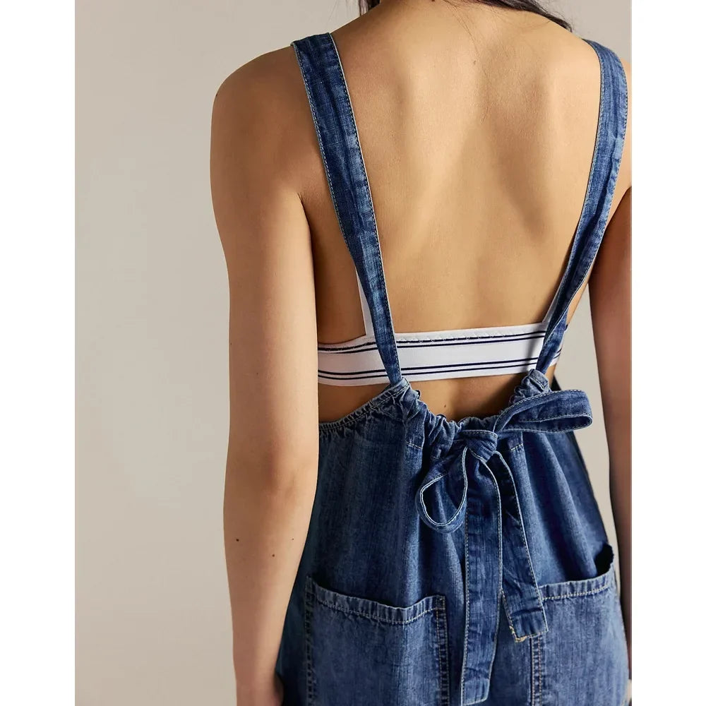 Marina | Women's Casual Denim Jumpsuit