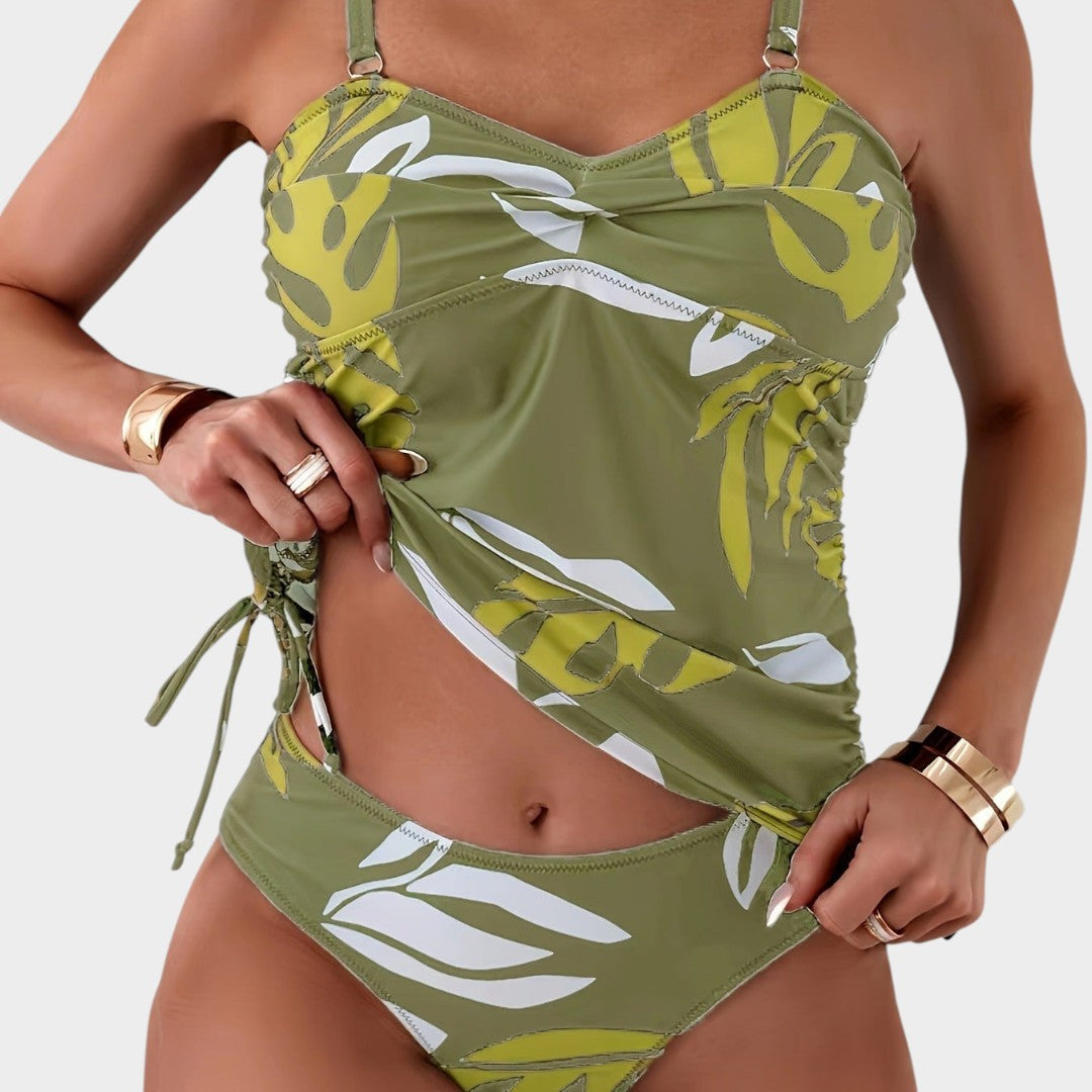 Carmen | Tropical Leaf Print Bikini