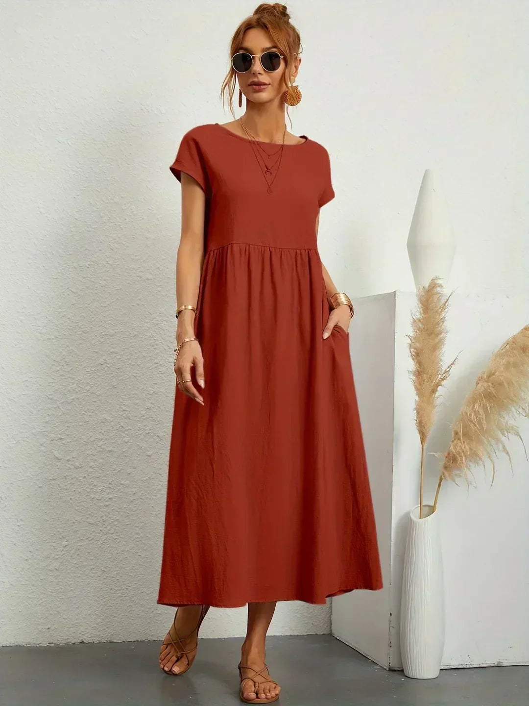 Robyn | Fluid Midi Dress