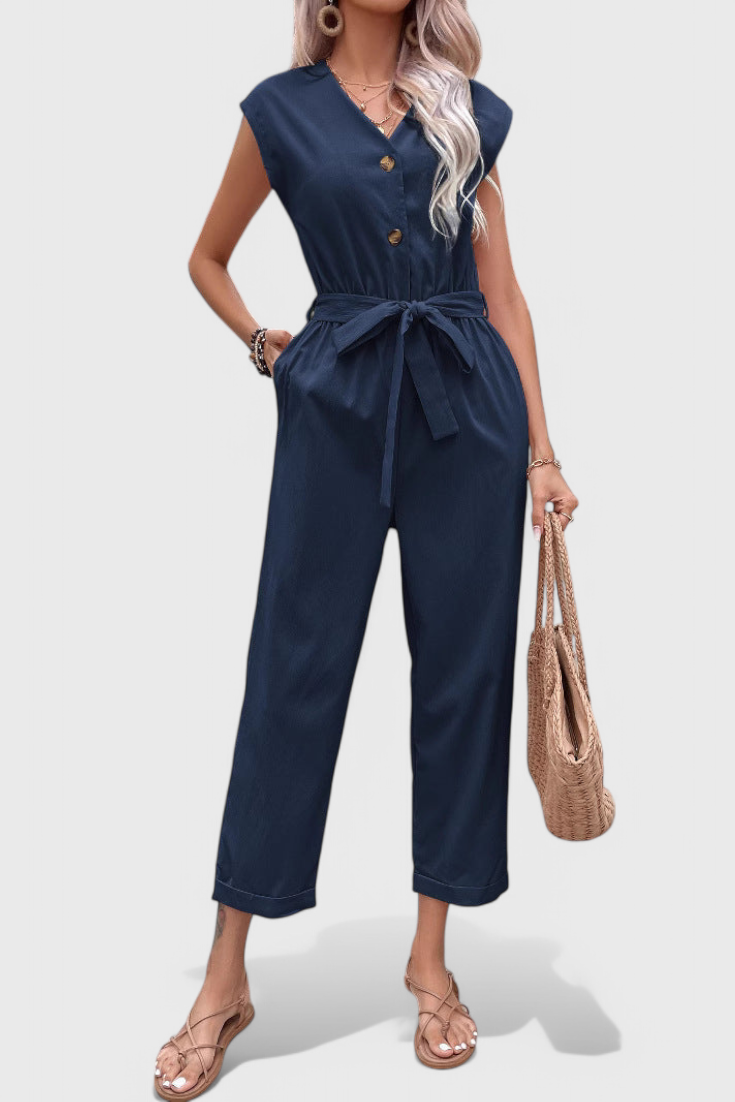 Marie | Mono Sleeveless with Buttons