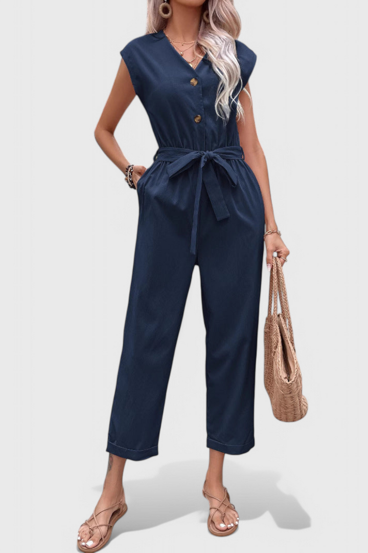 Marie | Mono Sleeveless with Buttons