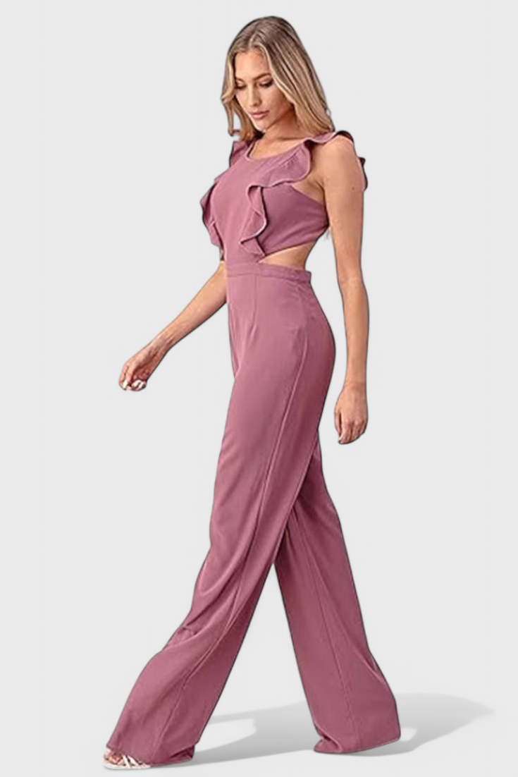 Chantal | Jumpsuit with Cut and Ruffles