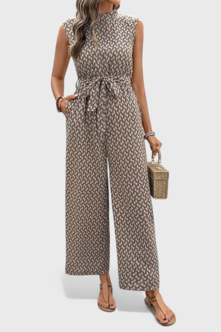 Luzia | Geometric Print Jumpsuit