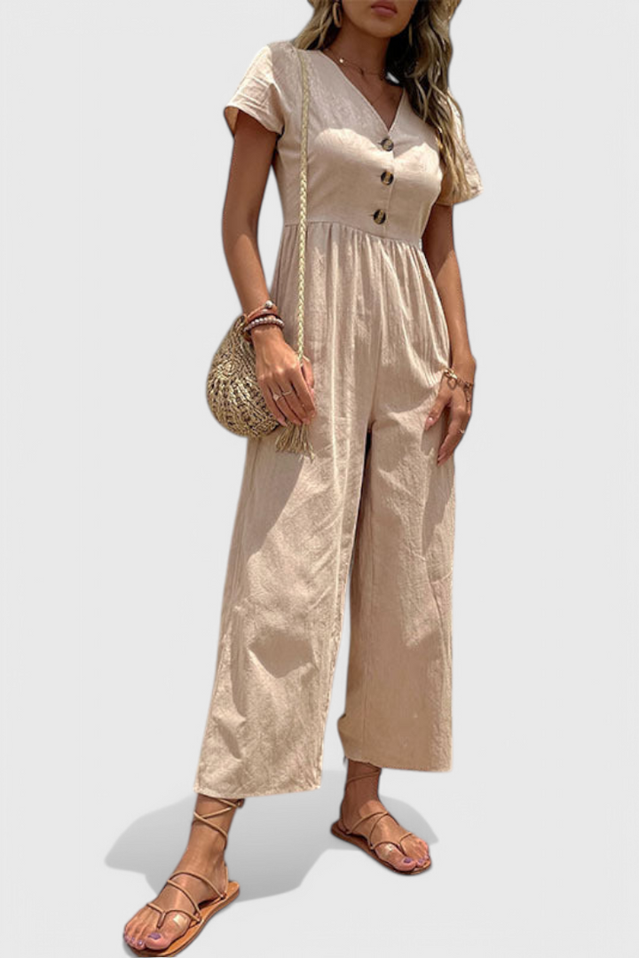 Camila | Jumpsuit with Front Buttons