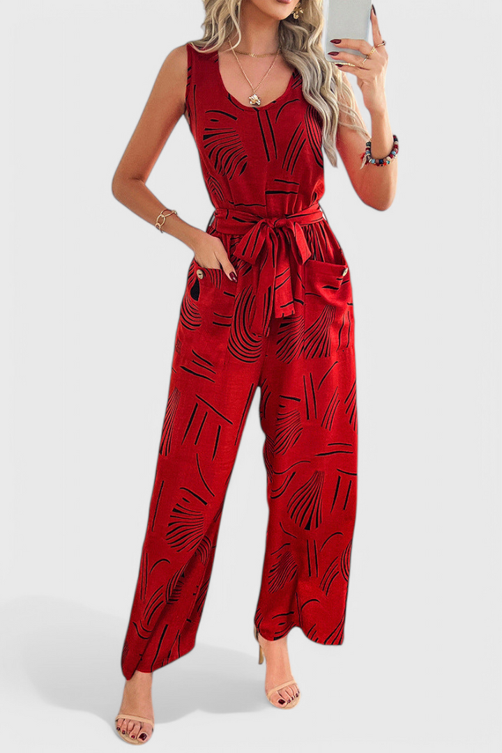 Riley | Sleeveless Linen Jumpsuit