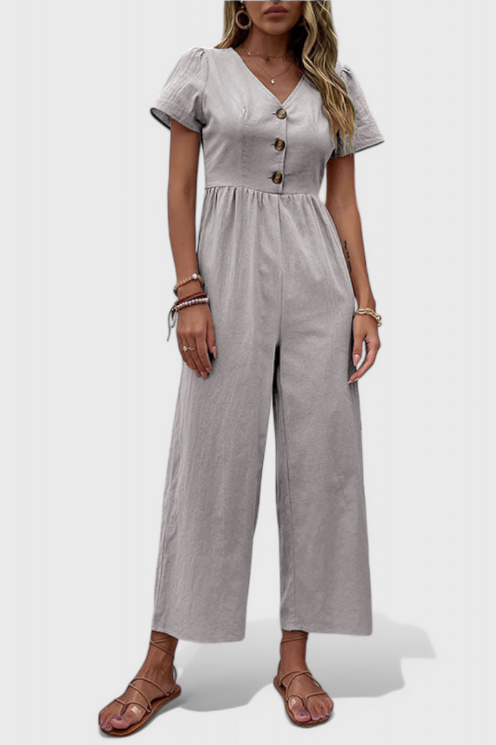 Camila | Jumpsuit with Front Buttons