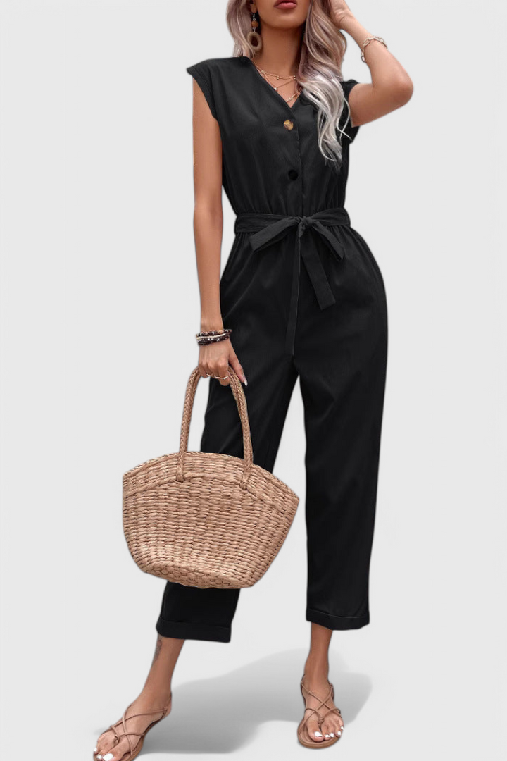 Marie | Mono Sleeveless with Buttons