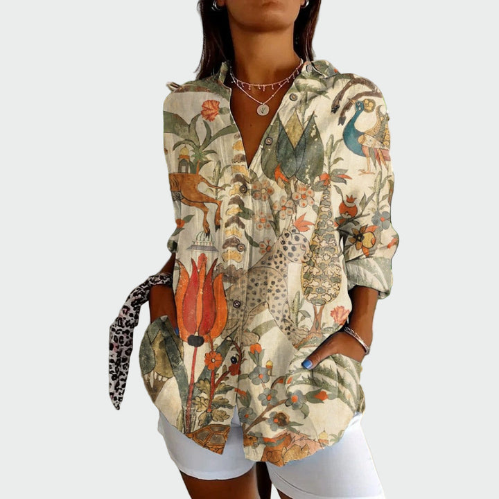 Floral Print Style Shirt