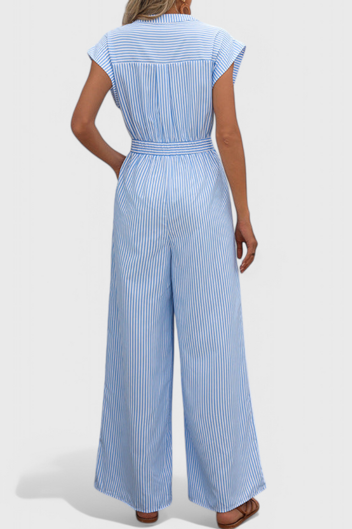 Inés | Wide-Leg Striped Jumpsuit
