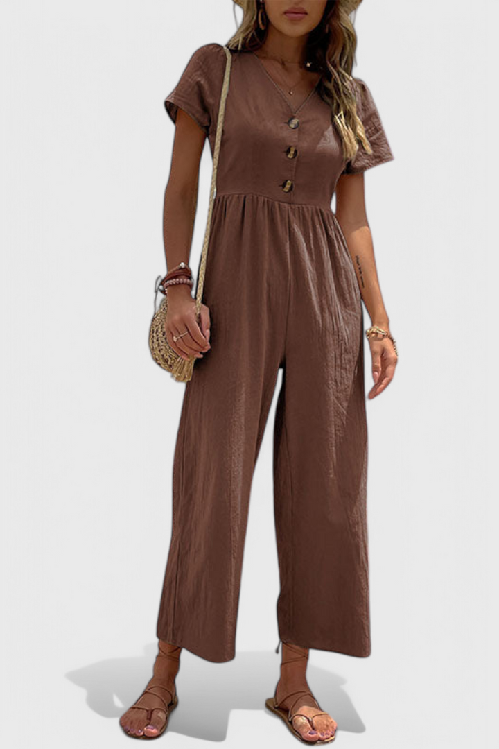 Camila | Jumpsuit with Front Buttons