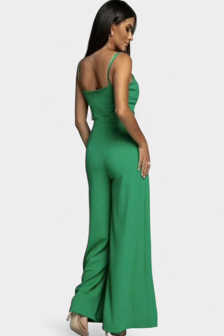 Prescillia | Jumpsuit with Spaghetti Straps and Leg Opening