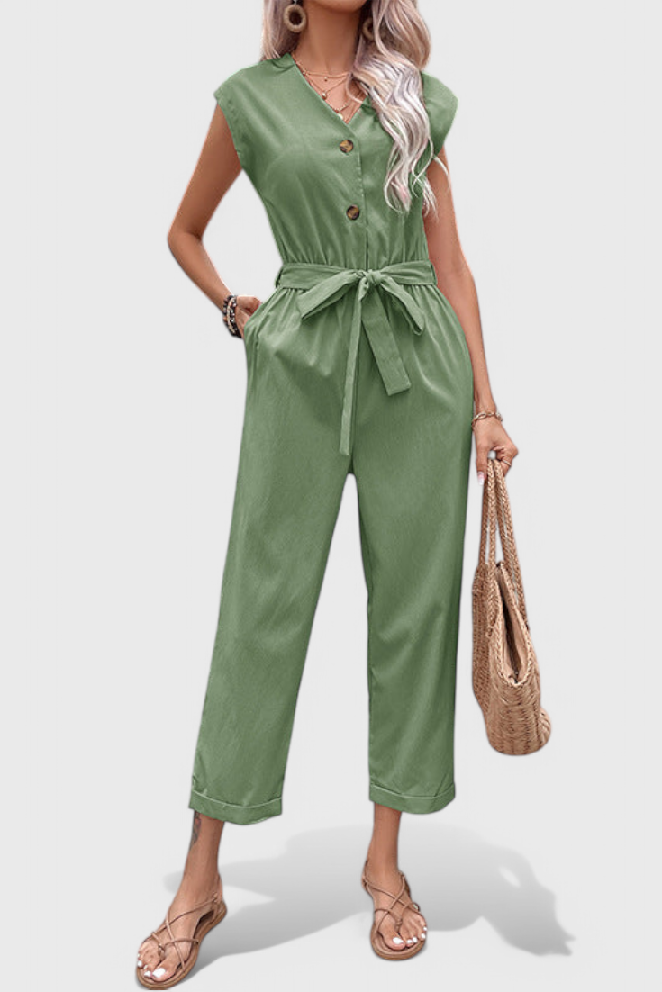 Marie | Mono Sleeveless with Buttons