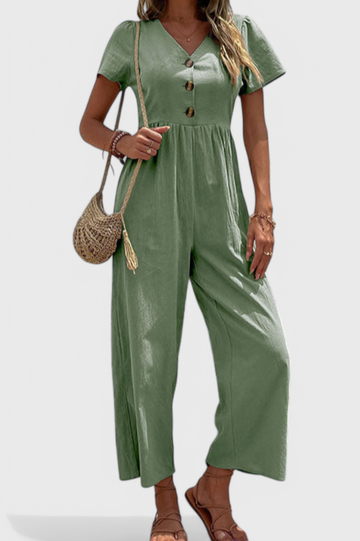 Camila | Jumpsuit with Front Buttons