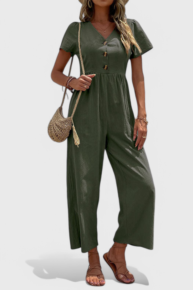Camila | Jumpsuit with Front Buttons