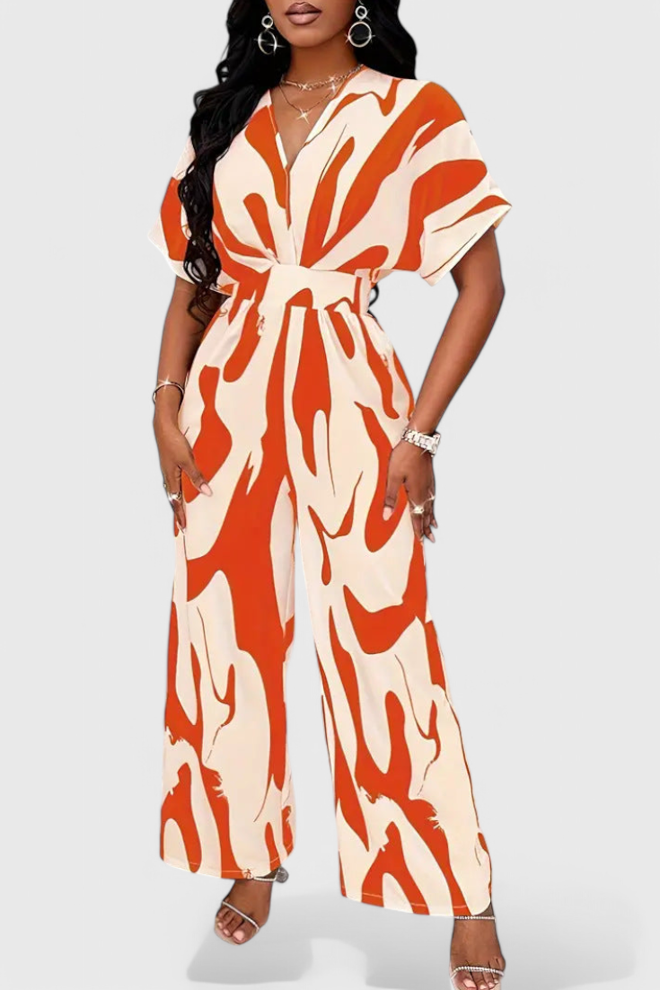 Zahara Mono Abstract with Fitted Waist