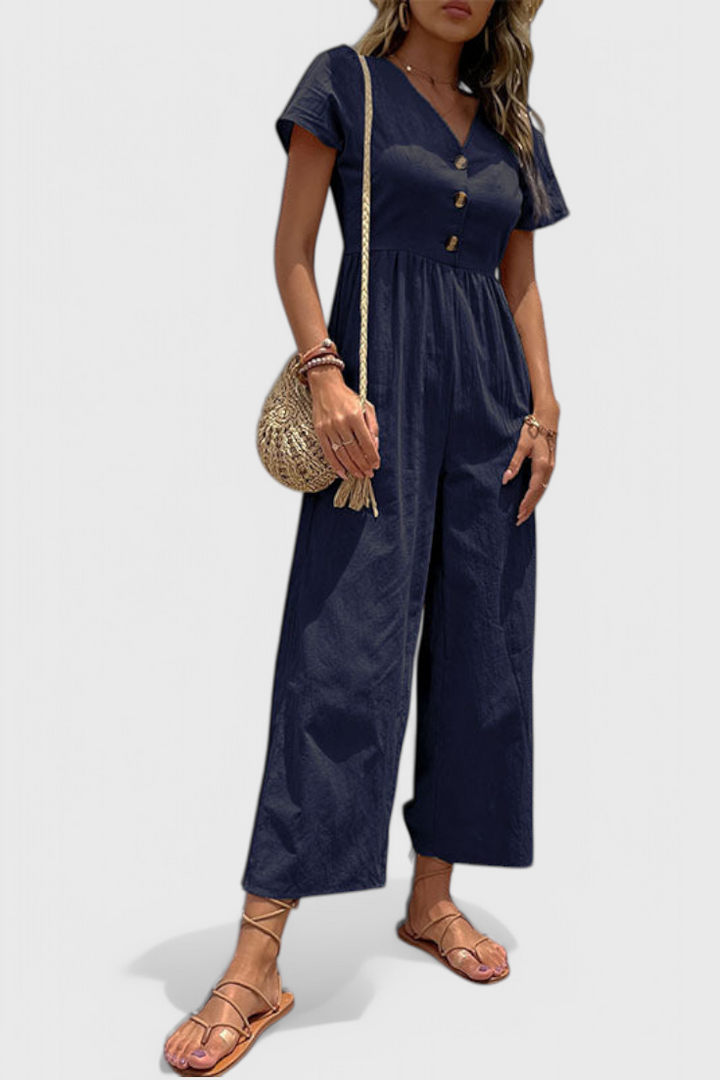 Camila | Jumpsuit with Front Buttons