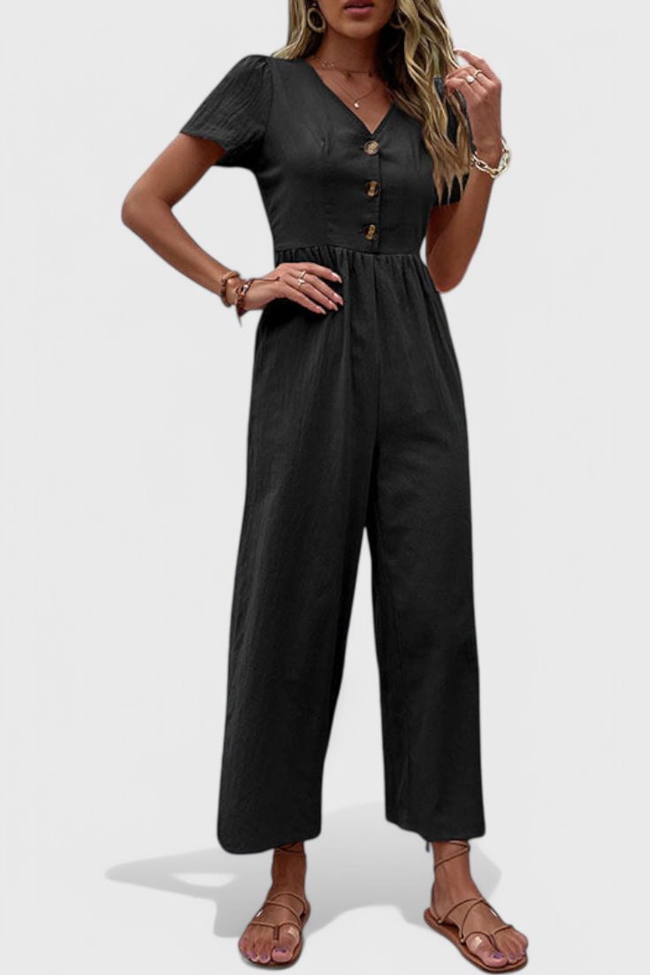 Camila | Jumpsuit with Front Buttons