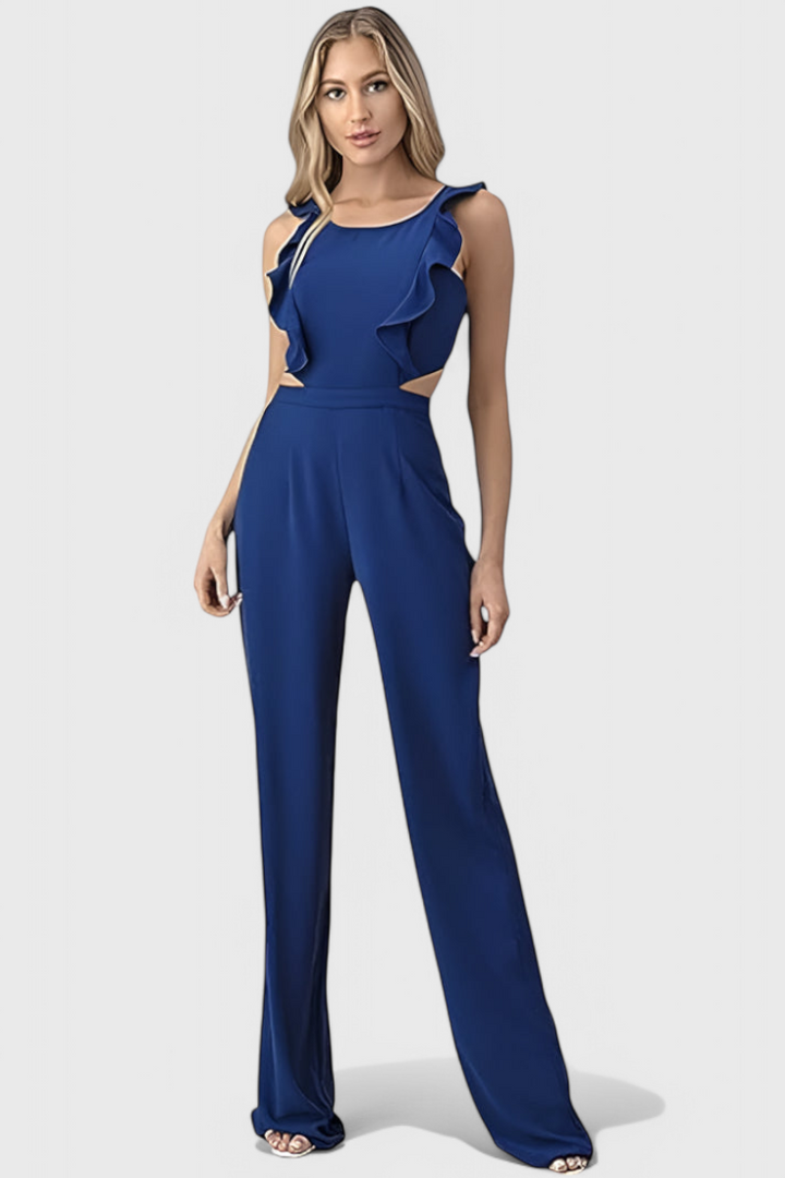 Chantal | Jumpsuit with Cut and Ruffles