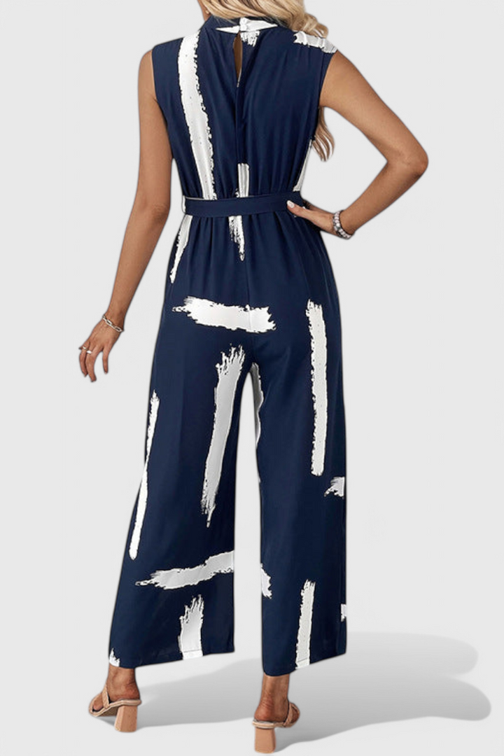 Zola Wide Leg Printed Jumpsuit