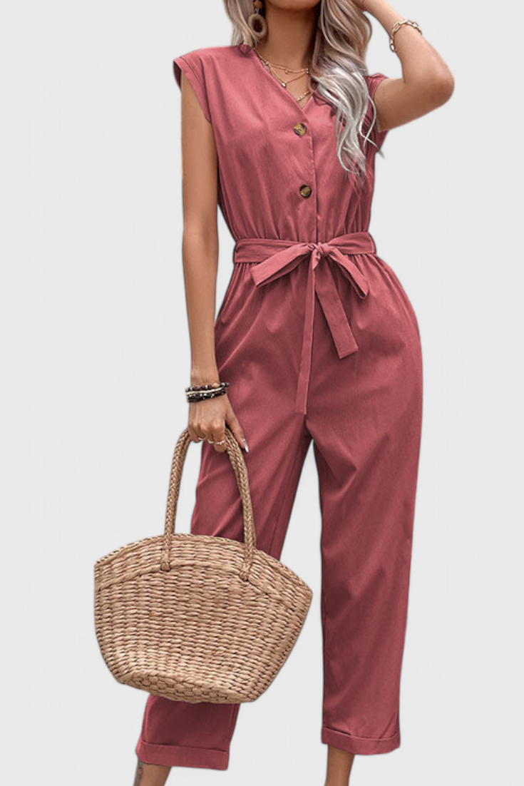 Marie | Mono Sleeveless with Buttons