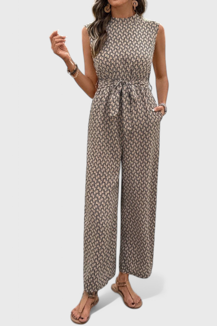 Luzia | Geometric Print Jumpsuit