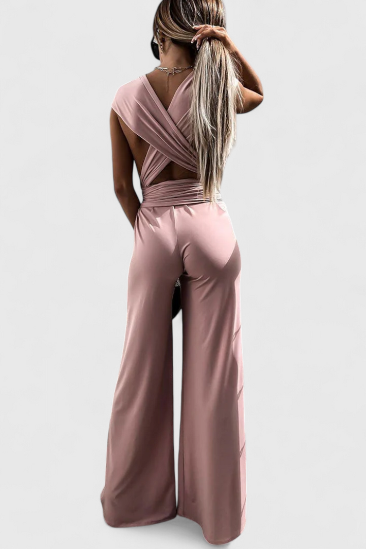 Ivana | Wide-Leg Jumpsuit with Crossed Back