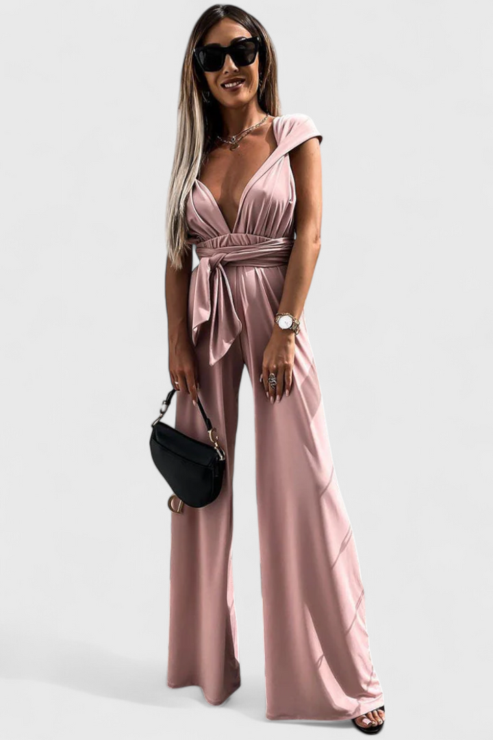 Ivana | Wide-Leg Jumpsuit with Crossed Back