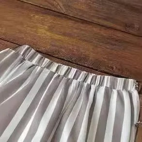 Seville | Striped Wide-Leg Pants with Slit
