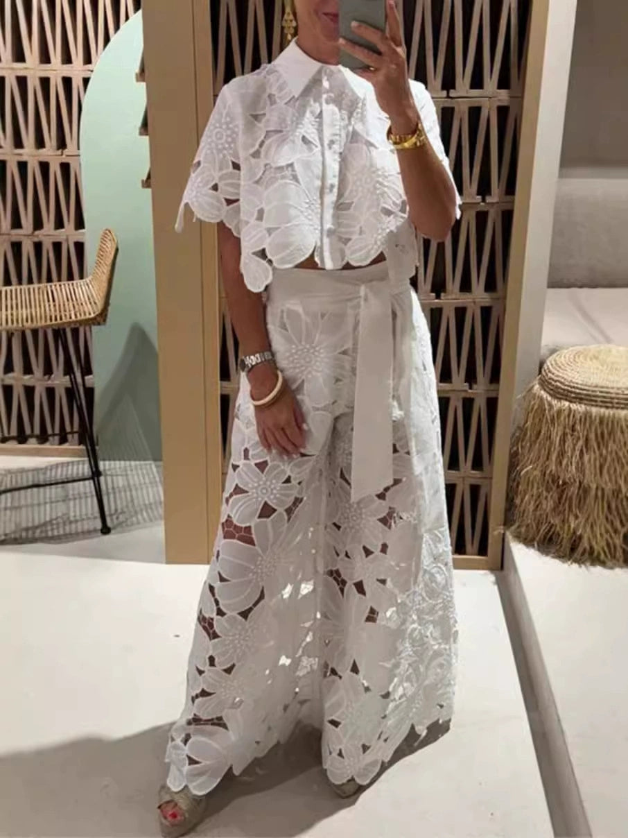 Elira | Embroidered Lace Set