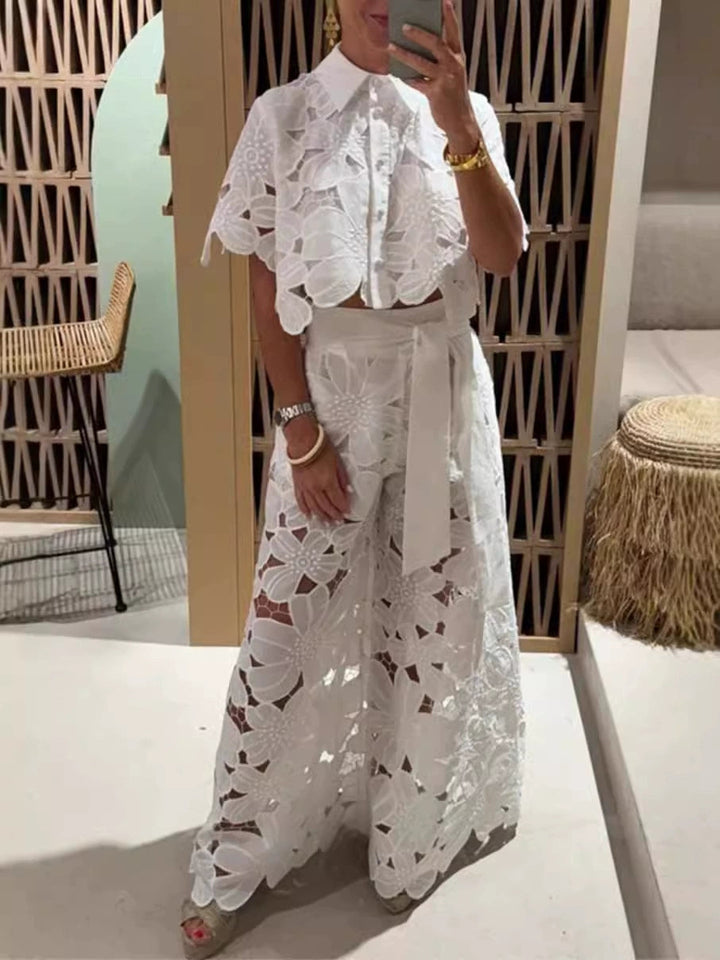 Elira | Embroidered Lace Set