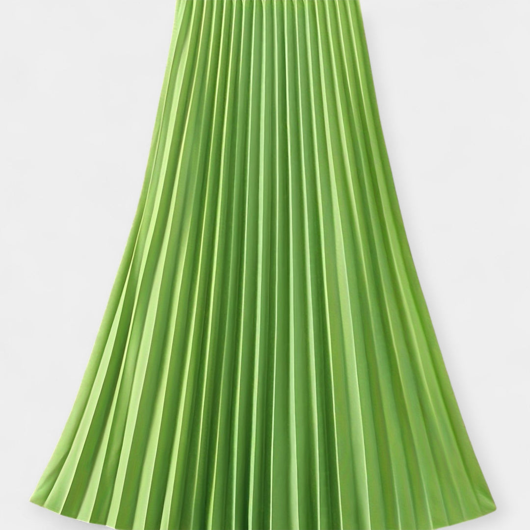 Odette | Satin Pleated Skirt